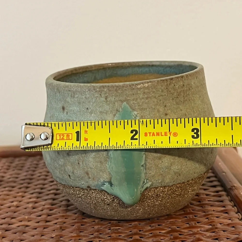 HANDMADE STUDIO CERAMIC POTTERY SMALL CATCHALL TRINKET BOWL PLANT POT